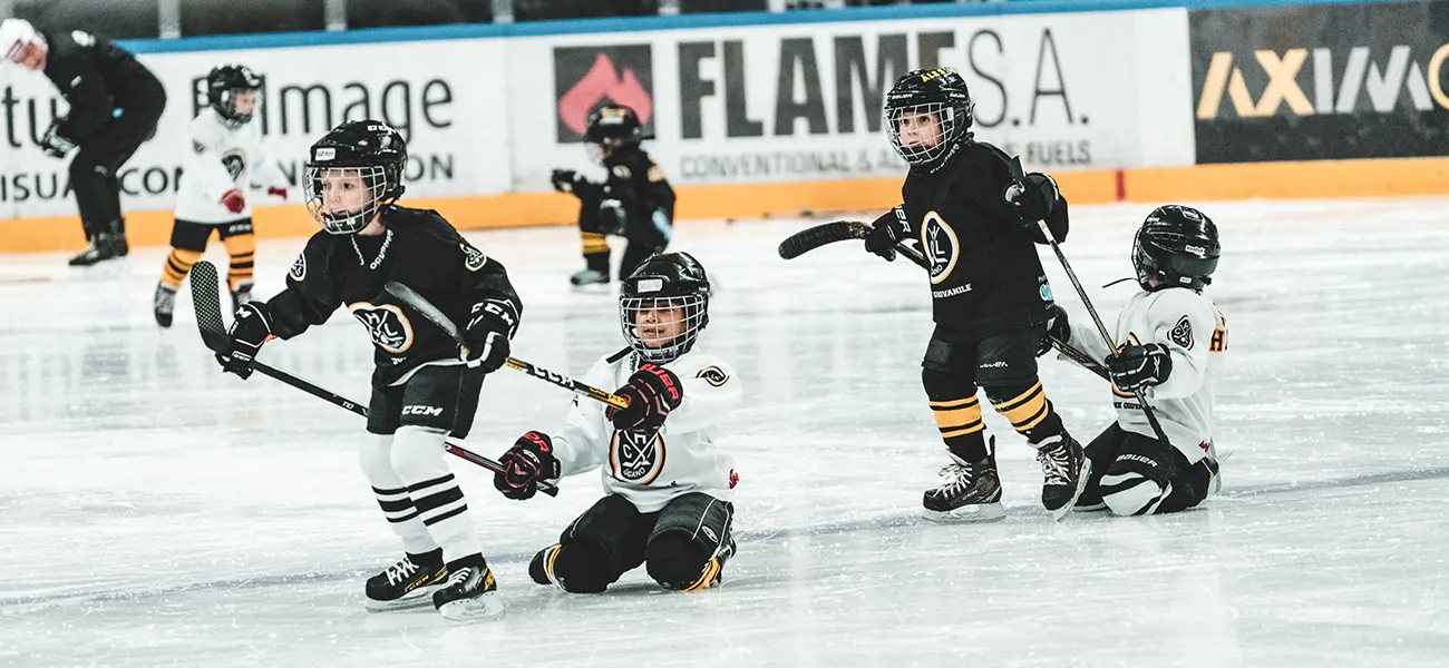 THE EXCITEMENT OF ICE HOCKEY FOR THE LITTLE ONES