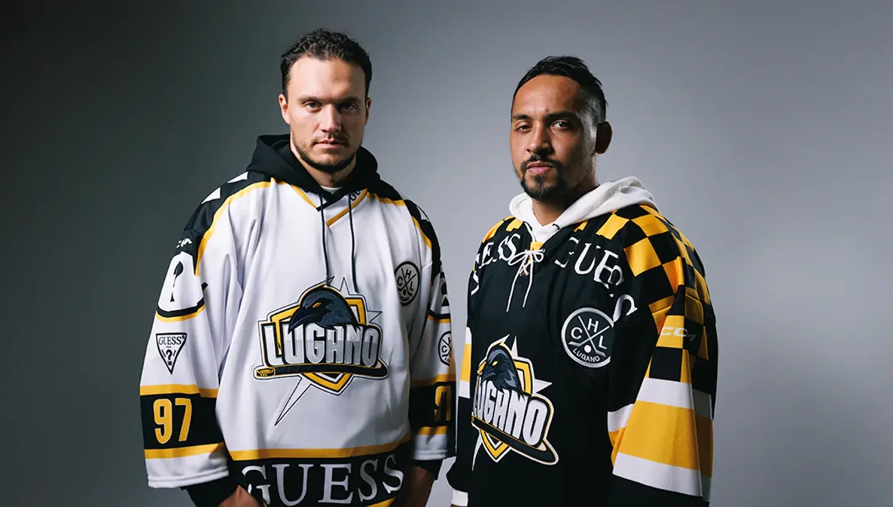 First Appearance of the Preseason Jersey Designed by GUESS