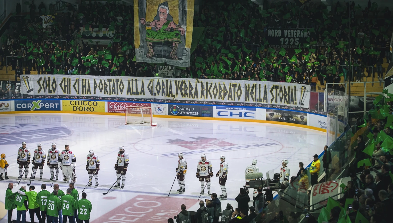 Alle zur Cornèr Arena um 19:30, um Presidentissimo Geo Mantegazza zu ehren